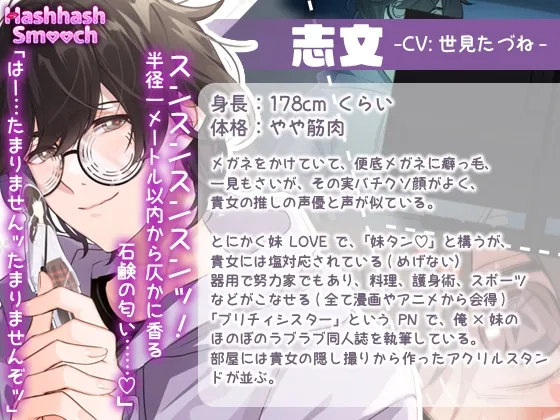 オタクでイケてないお兄ちゃんは私推しで、声と顔だけ(!?)が最高です～耳から始まる恋って本当ですか～
