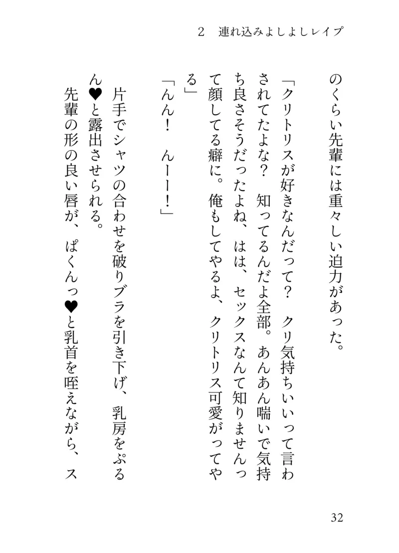 有能な陽キャ先輩は実はストーカー、種付け強制よしよしレイプで堕とされる