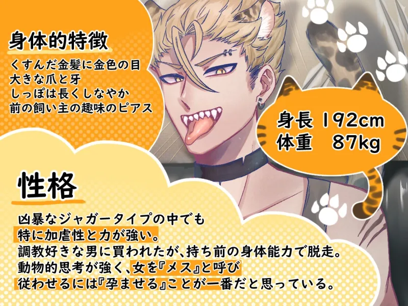 拾ったアニマルは超凶暴!?気絶するまで分からSEX～ジャガーVer～