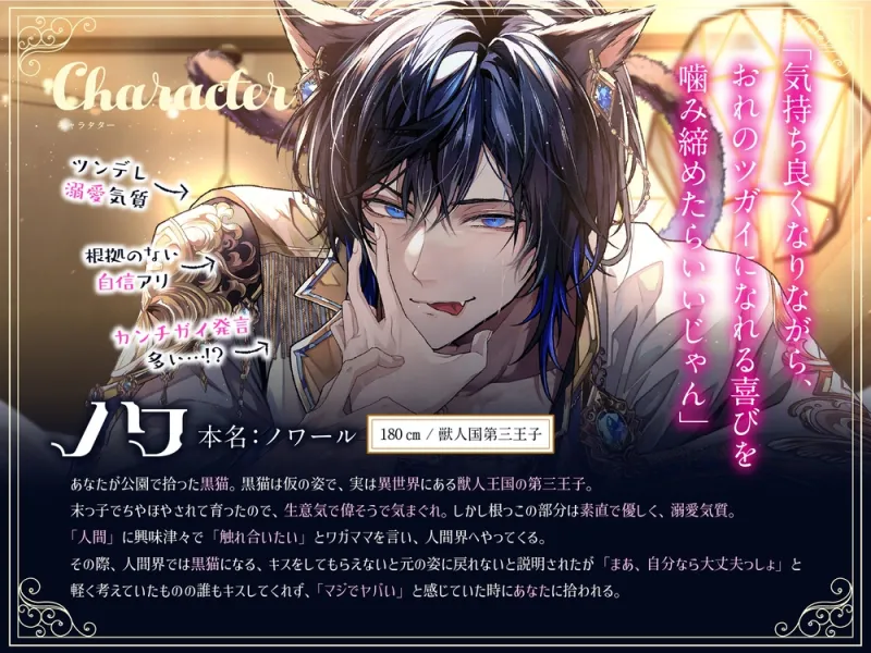 黒猫ノワ様のエッチな恩返し。～ツンデレ甘S猫王子の執着交尾から逃げられない【嫉妬レイプ×溺愛求婚】
