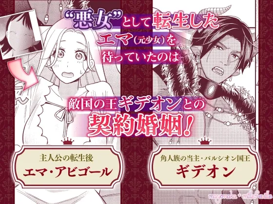 転生した悪役令嬢はHしないと死ぬ運命～敵国王と篭絡結婚～【R18版特典動画付き】