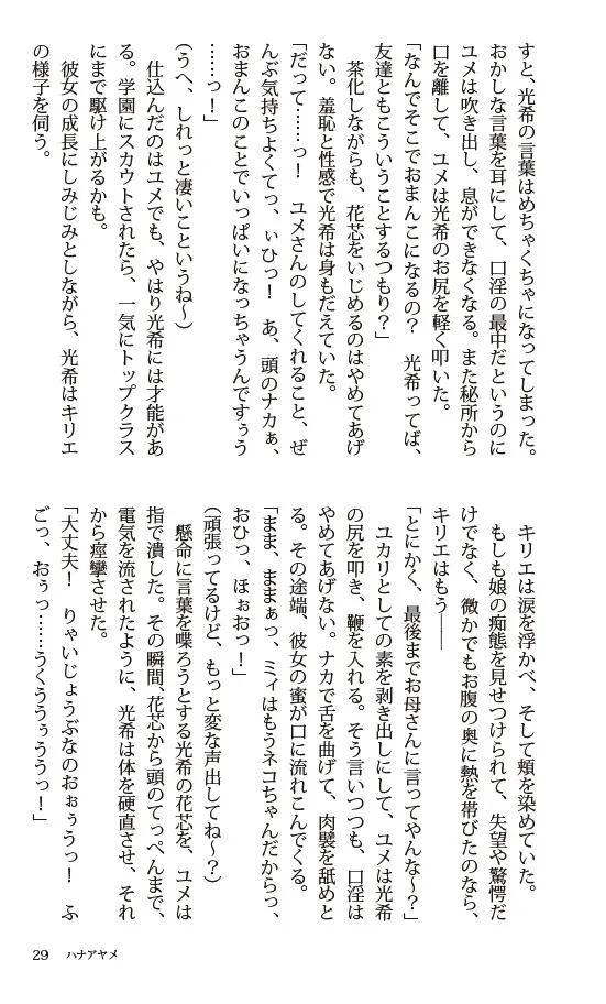 『ハナアヤメ』百合風俗短編小説集