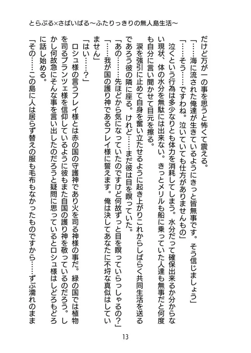 とらぶる✕さばいばる 〜ふたりっきりの無人島生活〜