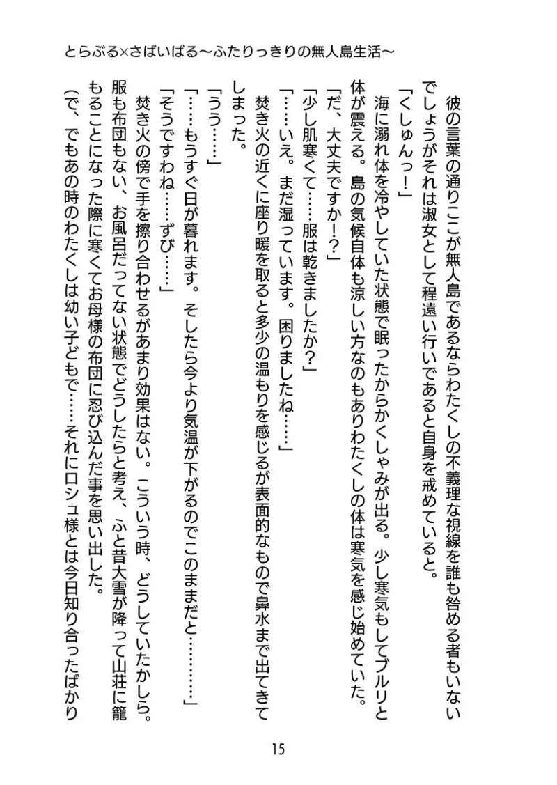とらぶる✕さばいばる 〜ふたりっきりの無人島生活〜