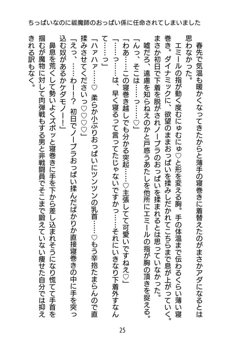 ちっぱいなのに祓魔師のおっぱい係に任命されてしまいました。