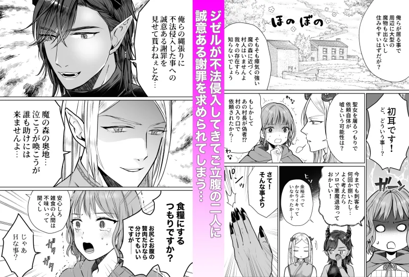 聖女がイキったら悪魔兄弟と交尾三昧になりまして