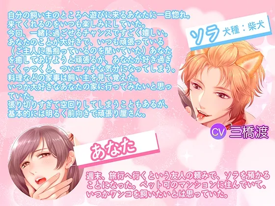 【コミック付き】溺愛ワンコの全力ご奉仕エッチ【耳舐め/クンニ/バイノーラル】(CV:三橋渡)