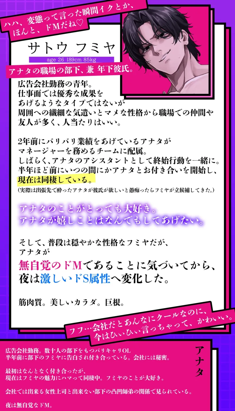 〜オレ以外でイけないカラダに作り変えちゃおうね〜 エッチの時だけドっエスなフミヤくんの鬼ピスポルチオキッス♪