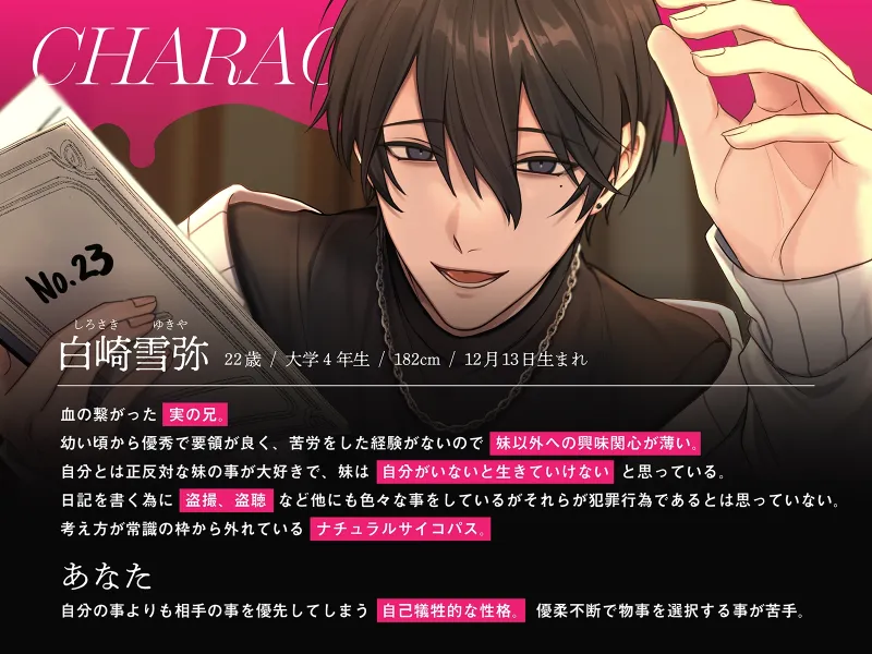 【※倫理観ゼロ】妹観察日記～いつも優しくて大好きだったお兄ちゃんは私のストーカーでした～