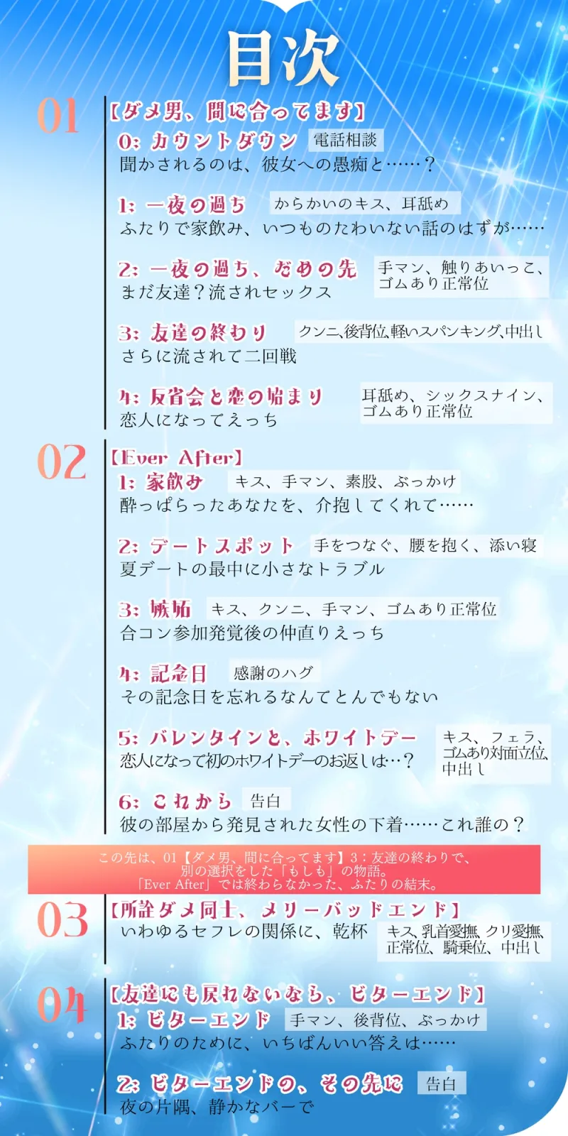 (小説版)ダメ男、間に合ってます「Ever After」
