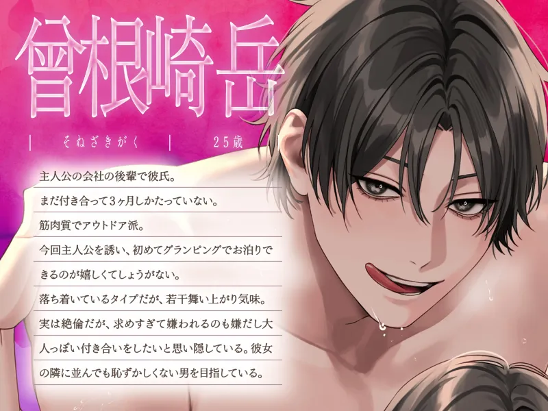 【期間限定500円】激ハメSEX 夏のグランピング旅行で汗だくSEXが止まらない【CV:姫咲遙/KU100】