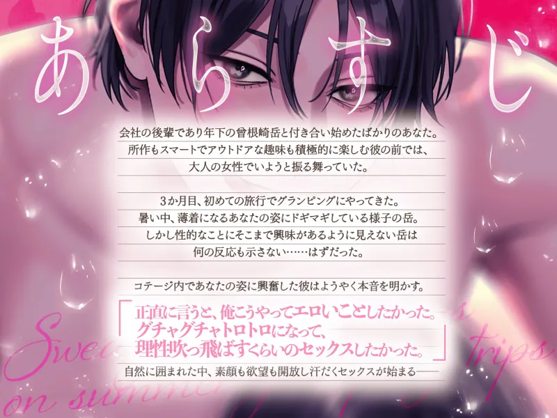 【期間限定500円】激ハメSEX 夏のグランピング旅行で汗だくSEXが止まらない【CV:姫咲遙/KU100】