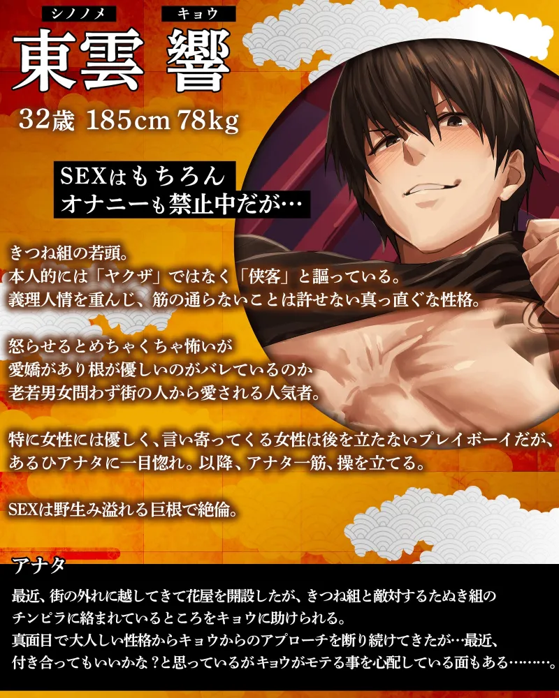 【禁欲♡解禁】極道 キョウくんの場合 『無理だ…もう我慢できない…足腰立たなくなるまで、抱いて抱いて抱きまくるからなっ！』【我慢限界♡精力全開】