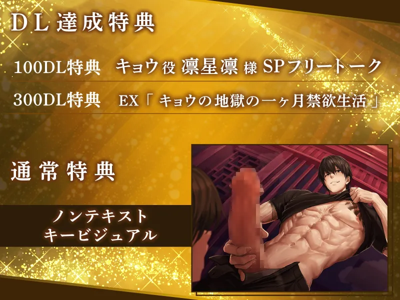 【禁欲♡解禁】極道 キョウくんの場合 『無理だ…もう我慢できない…足腰立たなくなるまで、抱いて抱いて抱きまくるからなっ！』【我慢限界♡精力全開】