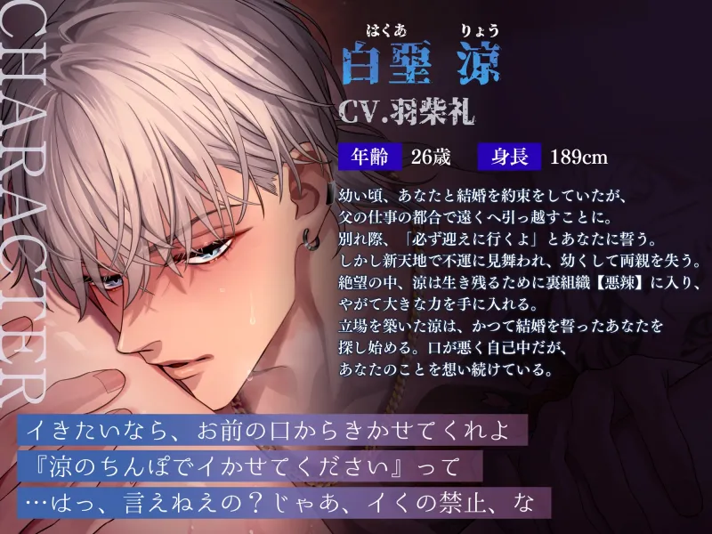【M向け】激重感情反社彼氏ー白堊の場合ー《ガラ悪幼馴染×歪んだ一途な愛》