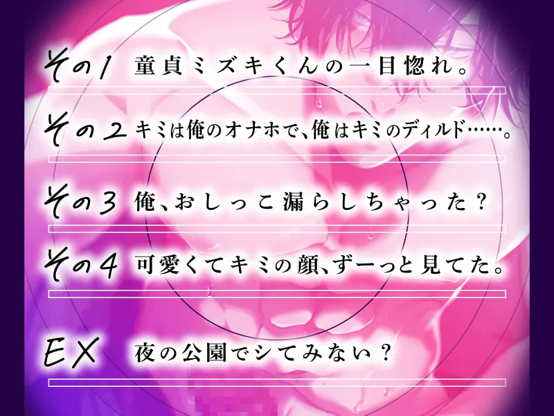 盛りのついた純情童貞ミズキくんはとっくに我慢の限界です。『 四六時中キミとエッチな事する妄想をしてるんだ 』
