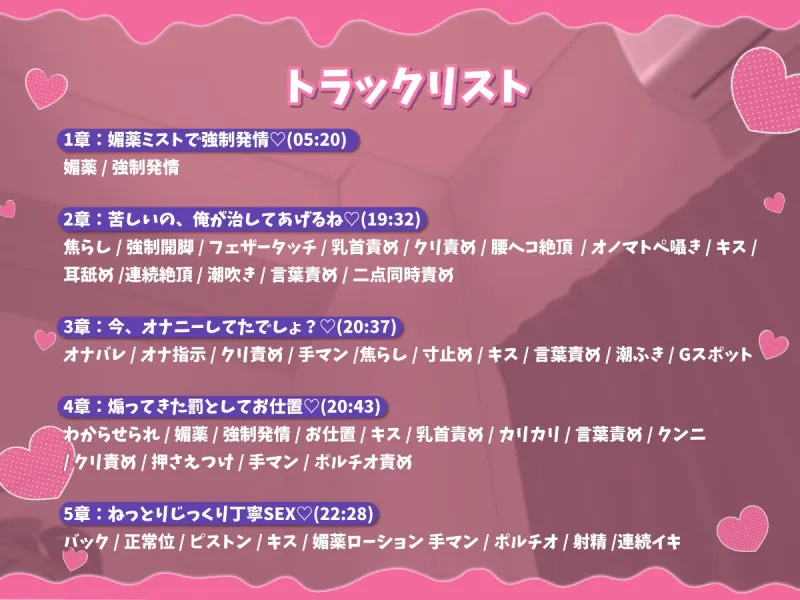 『辛いの、俺が治してあげるね♡』〜うっかり媚薬で誤発情し、甘サド先輩に何が何だか分からないままイカされ続けるお話♡〜