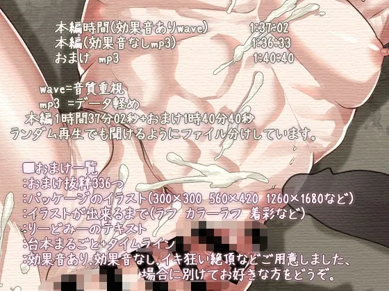 犯され男子のイキ狂い 音声 ~1時間37分あまり聞かない男性のイキ狂い絶頂~