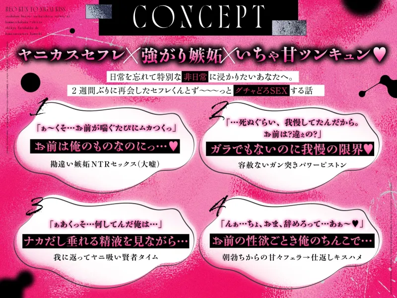 玲央くんと苦いキス。【本命昇格→嫉妬子宮フルバックでハメ倒される話】浮気したら100万回ハ～メる♡