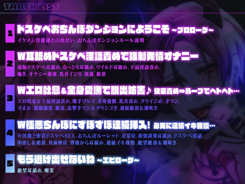 【※全編ドスケベ下品淫語特化】おまんこグチュグチュおちんぽパンパンッ♪ 俺らから逃げられると思ってんの?ドスケベおちんぽW淫魔ダンジョンから脱出せよ♡