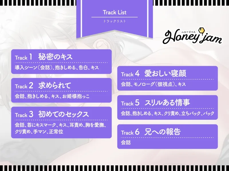 【CV.久喜大】Honey jam(ハニージャム)兄のトモダチ&ヒミツの恋 【CV.久喜大】Honey jam(ハニージャム)兄のトモダチ&ヒミツの恋