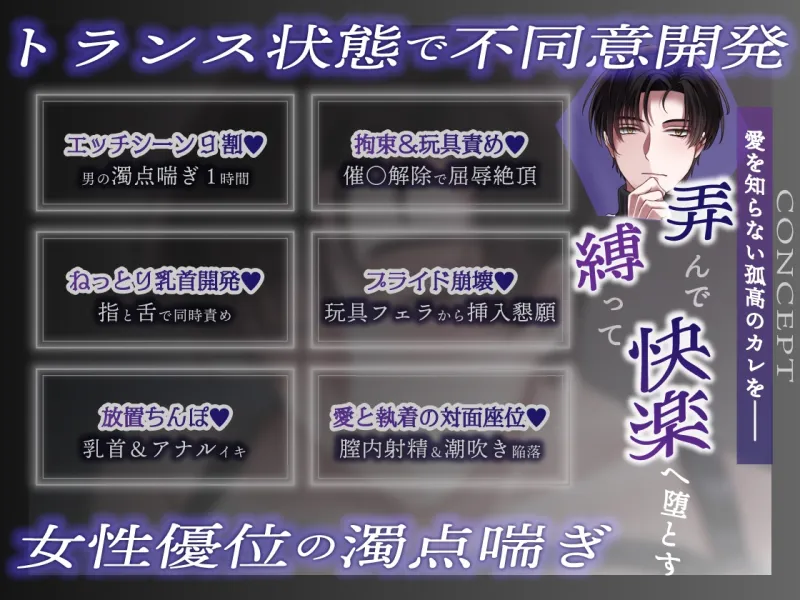 【女性優位♡男の濁点喘ぎ1時間】トランス状態の鉄壁カウンセラーを不同意開発「こんな僕は僕じゃないぃぃイグぅぅぅ…♡」/ミッドナイト・テラス エピソード0