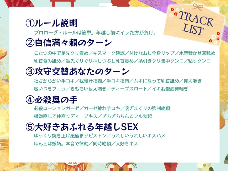 【イキ我慢勝負×年末本気ピストン】「年越す前にイかせたいっ‼」喧嘩中の恋人と、とろとろ♡ねちょねちょラブハメ煩悩SEX【60分ぴったり一緒に年越しカウントダウン】 【イキ我慢勝負×年末本気ピストン】「年越す前にイかせたいっ‼」喧嘩中の恋人と、とろとろ♡ねちょねちょラブハメ煩悩SEX【60分ぴったり一緒に年越しカウントダウン】