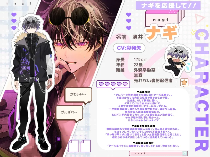 【M攻め真骨頂！】めざせ！ポルノスター！年収1000万が実は借金1000万！がんばれナギ君の裏垢配信→