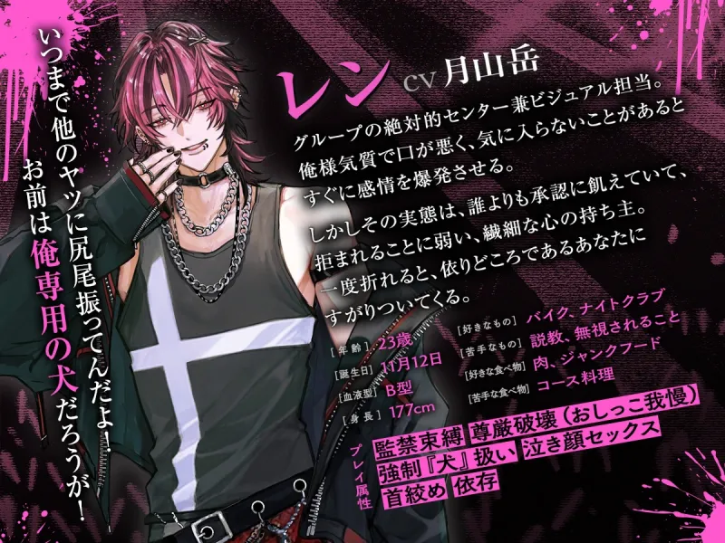 【裏垢炎上×尊厳破壊】UNDER:DOLL 01. レン 裏垢炎上編「トイレ?ダメに決まってんだろ。そこで漏らすまで我慢しろ、俺の犬なんだからさァ♡」