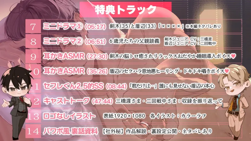真面目系クズ★モブレくん~良識あるクズ、むたび~【離婚危機と2人の剣木】ジュニアSS/剣木と盾辺の耳かきASMR/セフレくん2.5同梱 真面目系クズ★モブレくん~良識あるクズ、むたび~【離婚危機と2人の剣木】ジュニアSS/剣木と盾辺の耳かきASMR/セフレくん2.5同梱