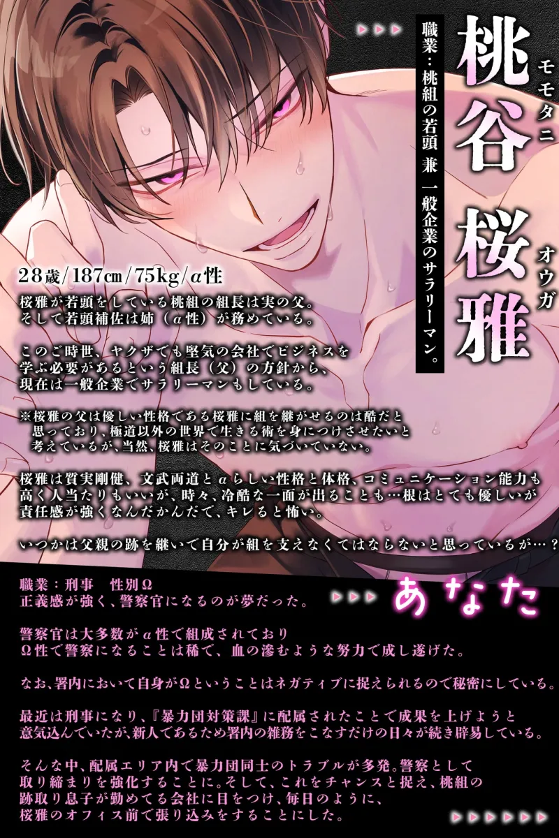 【ダメなのに…♡】極道αと(新人)刑事Ωの発情ラブチェイス『刑事さん、ヒートまんこにヤクザちんぽ捩じ込まれてますよ…どうですか…?』【抗えない♡】