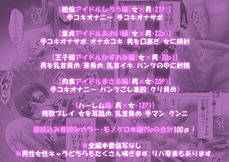 発情アイドル4人をオナサポする話
