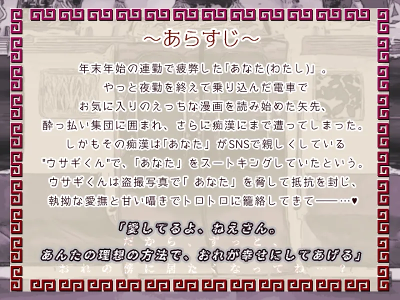 ヤンデレ”ウサギくん”と発情痴漢えっち～未明の電車で完堕ちするまで強制中出し～