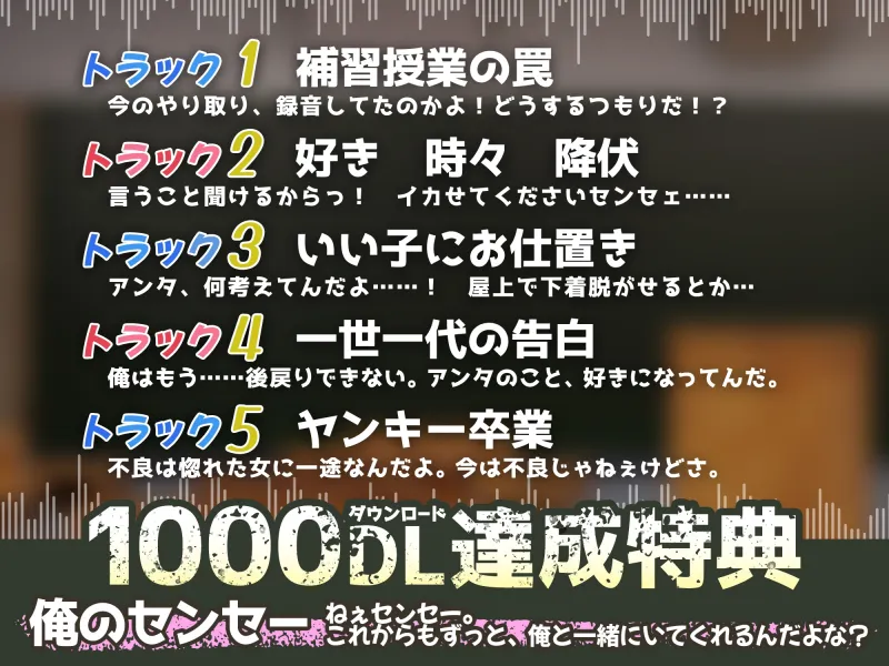 【KU100】童貞ヤンキーから子作りセックスの授業を迫られて ～教師である私を脅して強制交尾したけどすっかりハマったみたいです～