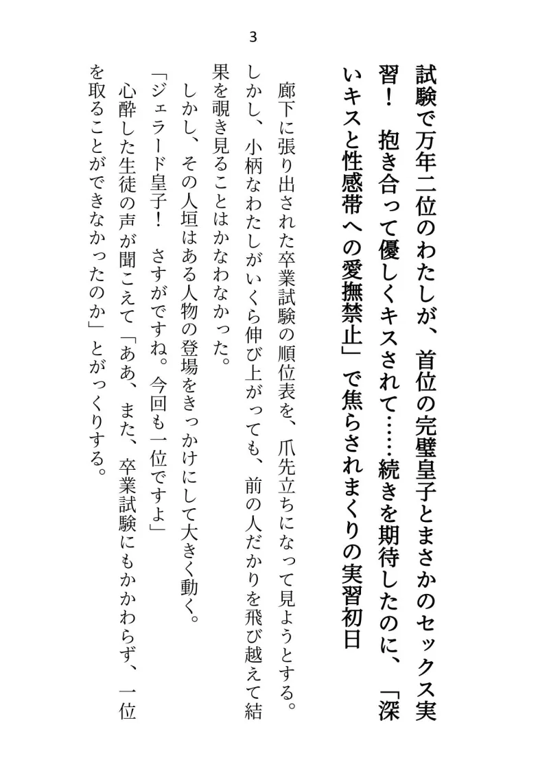 卒業にはセックス実技が必修です～皇子と日々過激になる性レッスン～