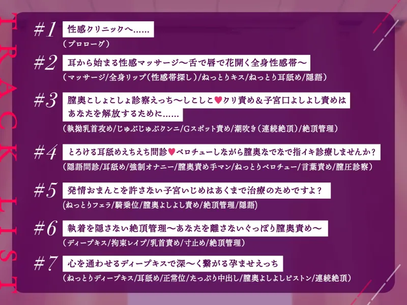 〜ドSドクターの絶頂管理の執着えっち〜 奥深ぁ〜く溺愛責めする膣イキよしよしクリニック