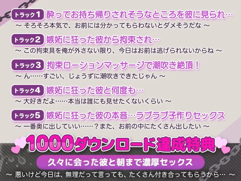 【KU100】嫉妬に狂ったドS彼氏の拘束マッサージ孕ませえっち ～何度イカされても快楽から逃げられない～