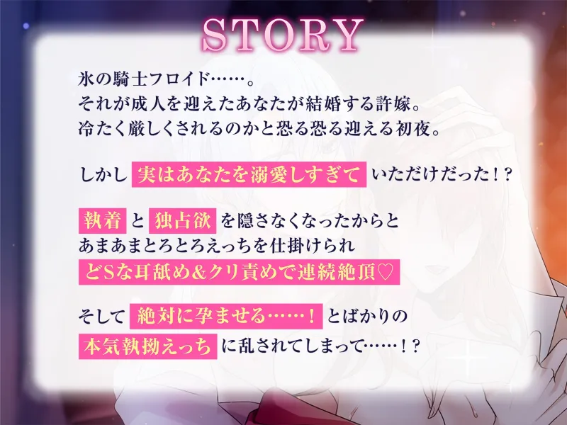 【12/16まで限定特典付き】溺愛×執着×独占欲なあまあまえっちの執着婚～氷の騎士様の絶対孕ませ初夜で乱されます～