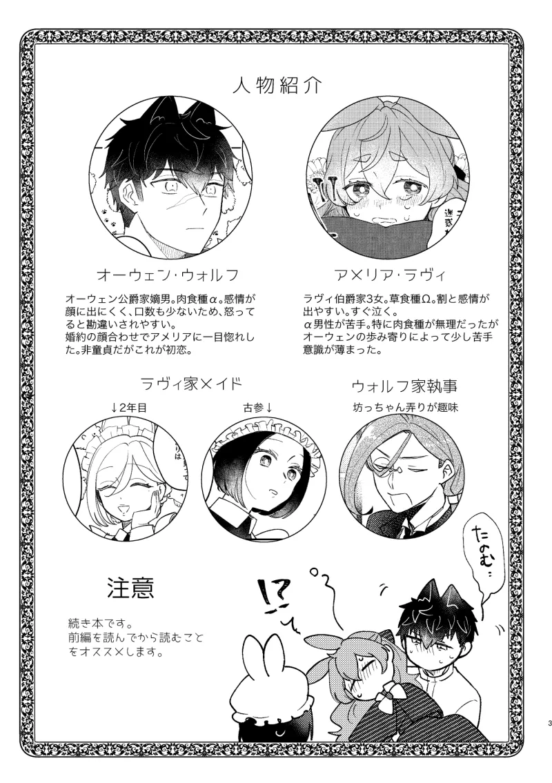 うさぎ令嬢とオオカミ令息(後編)